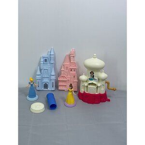 Disney Princess Playdough Castle Set With Characters & Molds Replacement Parts